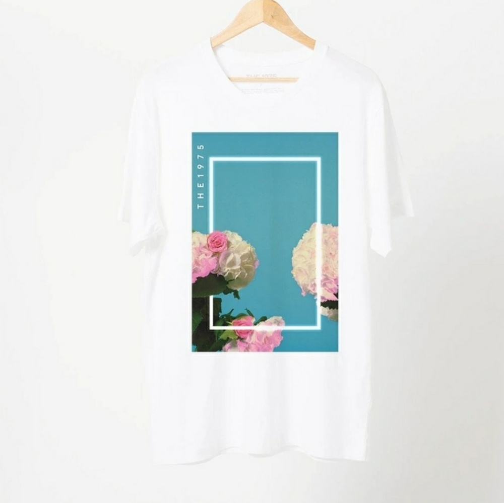 The 1975 Short Sleeve White Tee